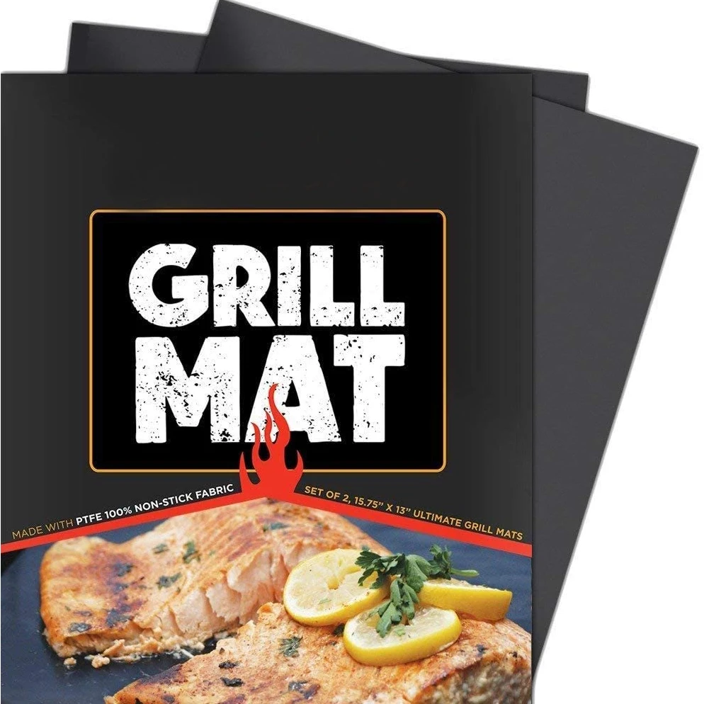 

Dongjian Customized Hot Selling Ptfe Reusable 100% Non-Stick BBQ Grill Mat