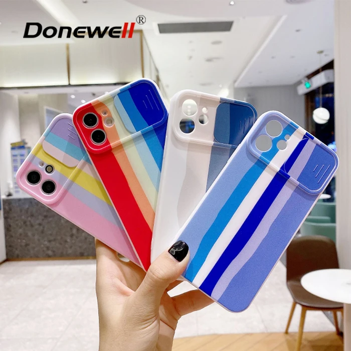 

hot sale custom rainbow wholesale Luxury mobile cell Phone Case covers for phones for iPhone 12 pro max