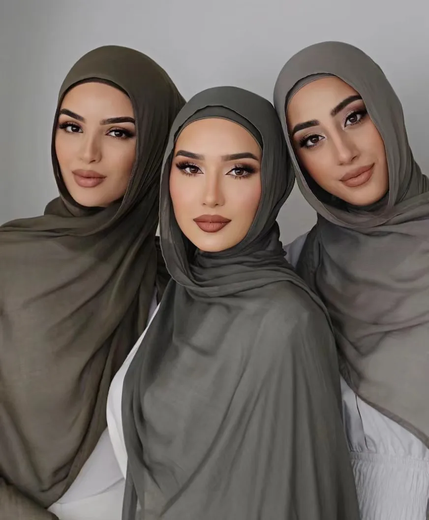 

Breathable light weight soft cotton rayon viscose woven modal muslim women shawl hijab scarf