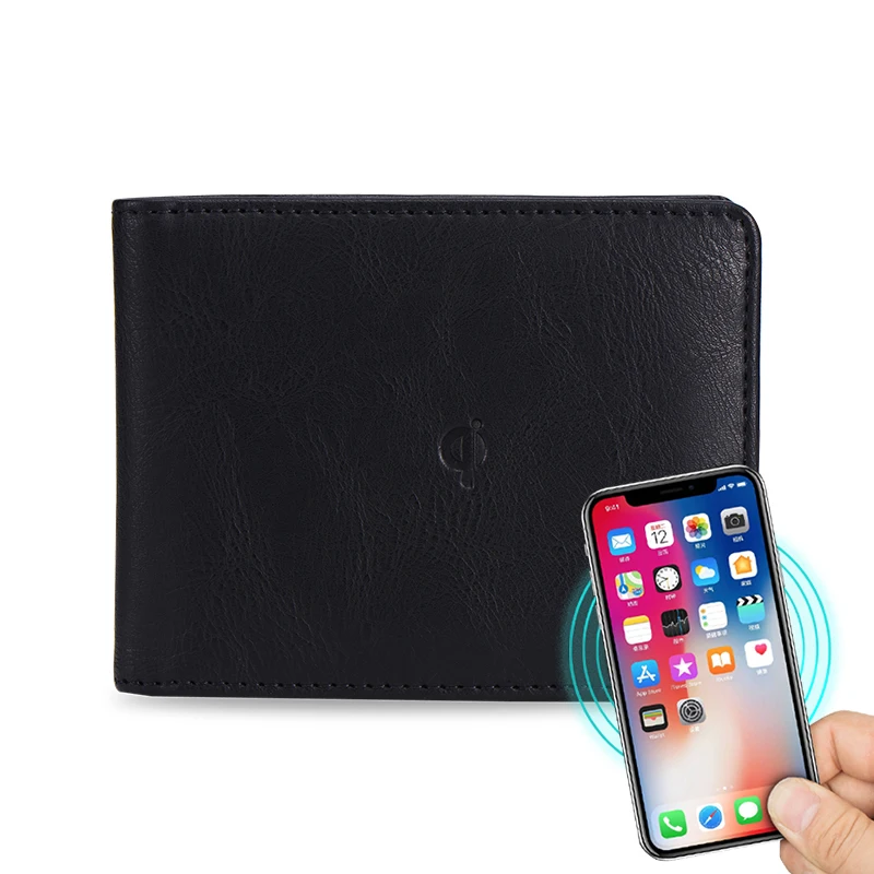 

Hot selling Leather 3000mAh 5000mAh 8000mAh young mens smart slim wallet, As your request