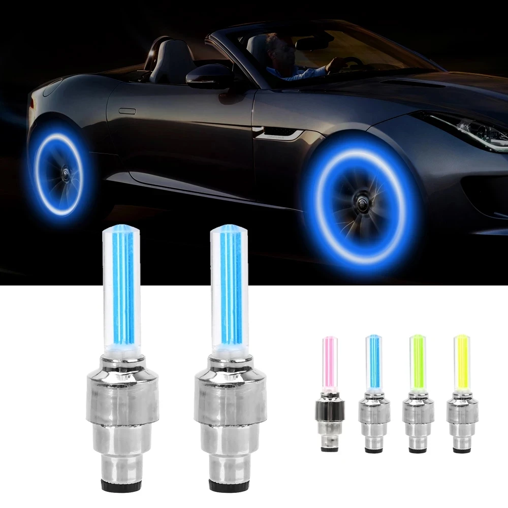 

HOT selling professional wholesale bicycle tire valve lamp Bike Gas Nozzle Lights for USA UK, Red,yellow,green,blue