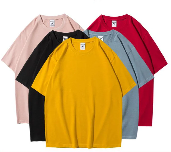 

280g Heavy cotton oversized t-shirt custom printed logo men's t-shirt custom short sleeves