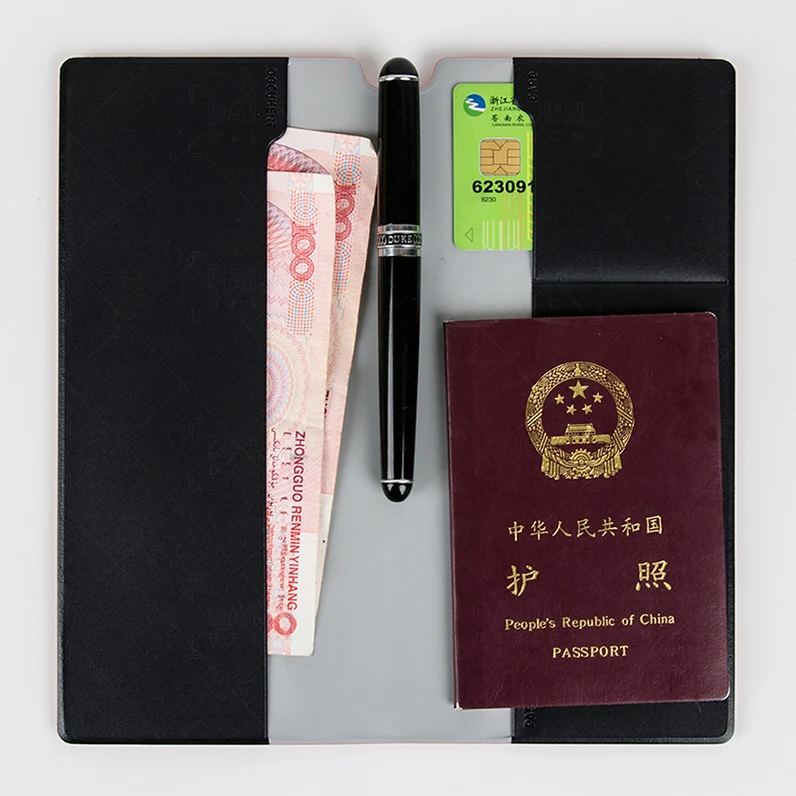 

BSCI Factory Customized Logo PVC Passport holder Personalized Multi-function card holder