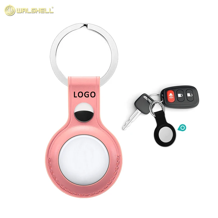 

Amazon for AirTag Case Leather for Apple Airtags Tracker Tracking Holder Collar Loop Leather Case With Key Ring