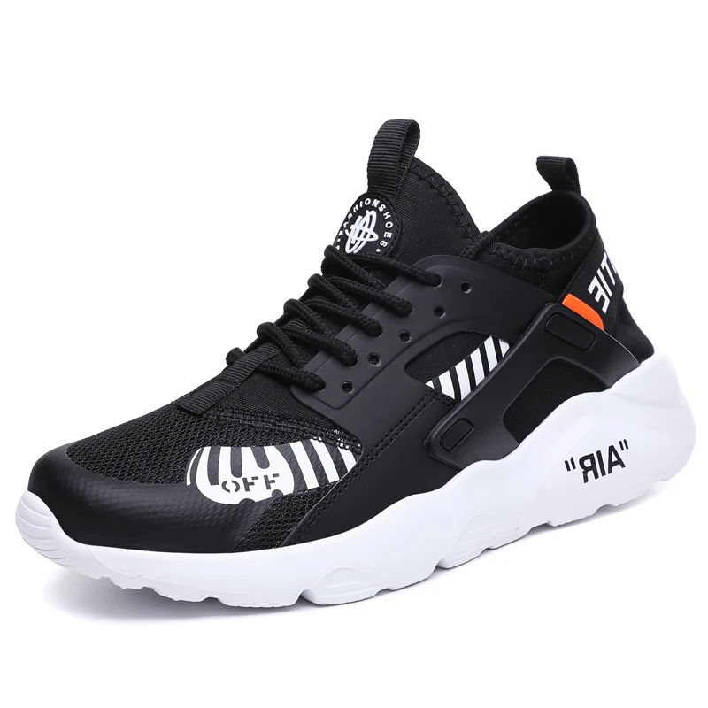 

Plus Size Breathable Men Women Trainers High Quality Classic Huarache Sneakers Men's Fashion Shoes, Black,white