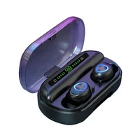

Portable LCD Digital Display Bluetooth Earphone TWS V10 Earbuds In Ear True Wireless Handsfree Headphone Sweatproof Headset