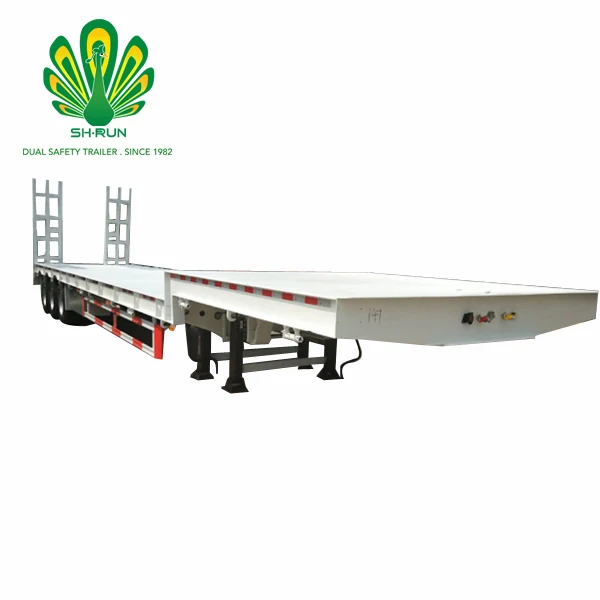 
3,4 axles low bed semi trailer heavy loaders cargo trailer 