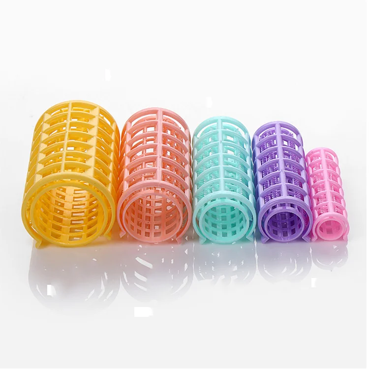 

Accept customer logo Salon Equipments Mesh Hair Rollers Hair Roller Clips