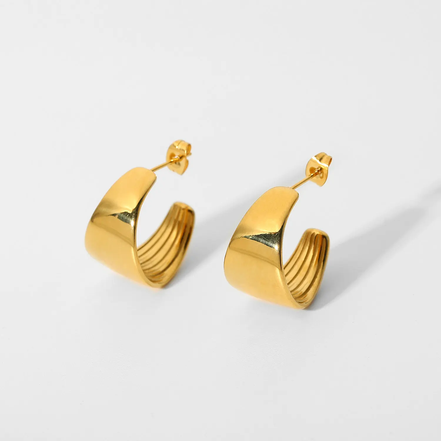 

Gold Filled Jewelry Stainless Steel Earing Hoops Women 18K Gold Plated Jewelry Earings 2022 Custom Jewelry Aretes de mujer Joyas