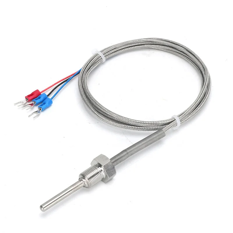 

stainless steel water 0-1100 degree 1200c probe 1mm 100mm pt100 J/T/N/K types thermocouple temperature sensor