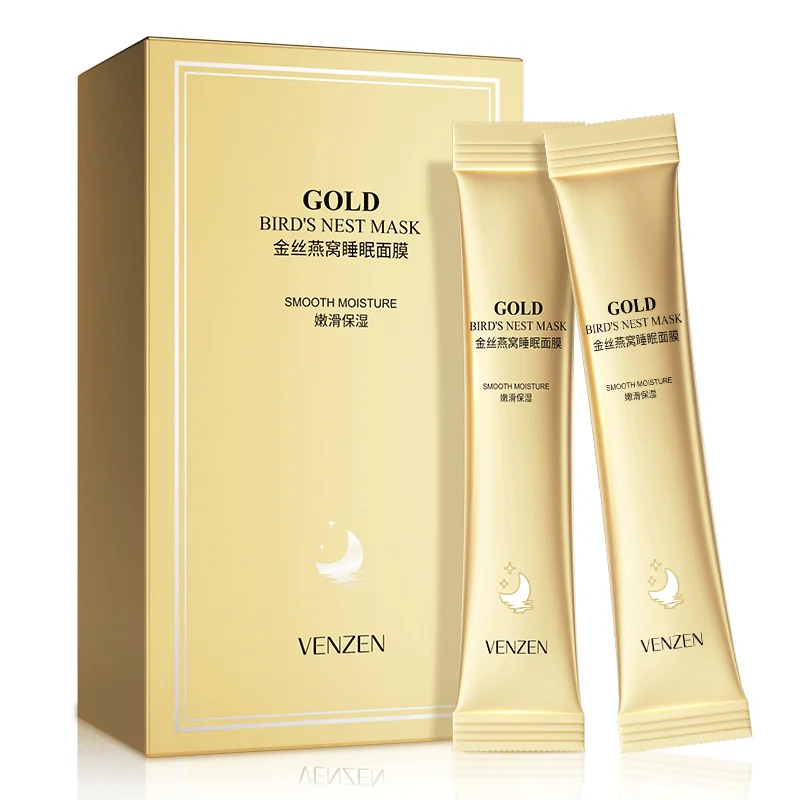 

Golden Swiftlet's Nest VENZEN oem Organic nourishing anti-aging jelly sleep facial mask for dry face skin