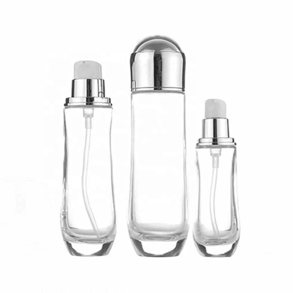 Skincare Packaging 40ml 110ml 130ml Luxury Round Cream Cosmetic Glass ...