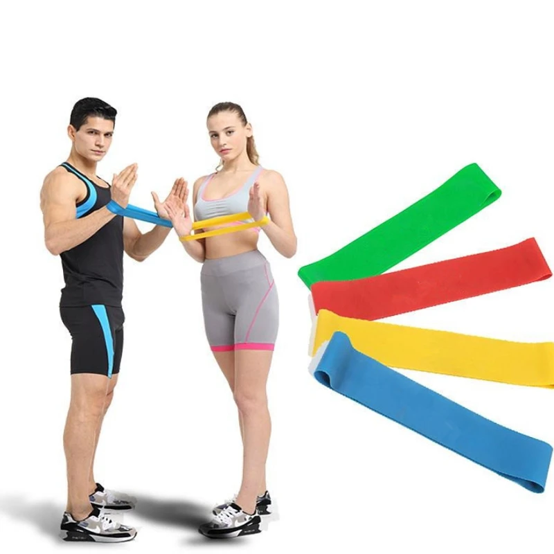 

High Quality 2021 rubber Resistance Band Custom Logo Long Latex Loop, Blue, yellow, red,black,green