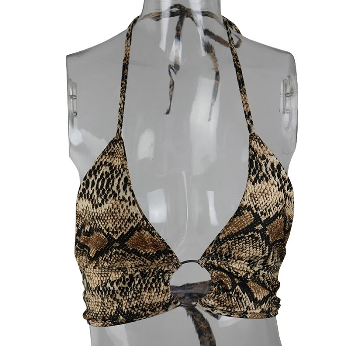 Bustier Leopard Printed