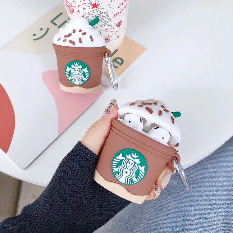 

Coffee Ice Cream silicone Airpods Case For Airpod Case Design For Airpods case