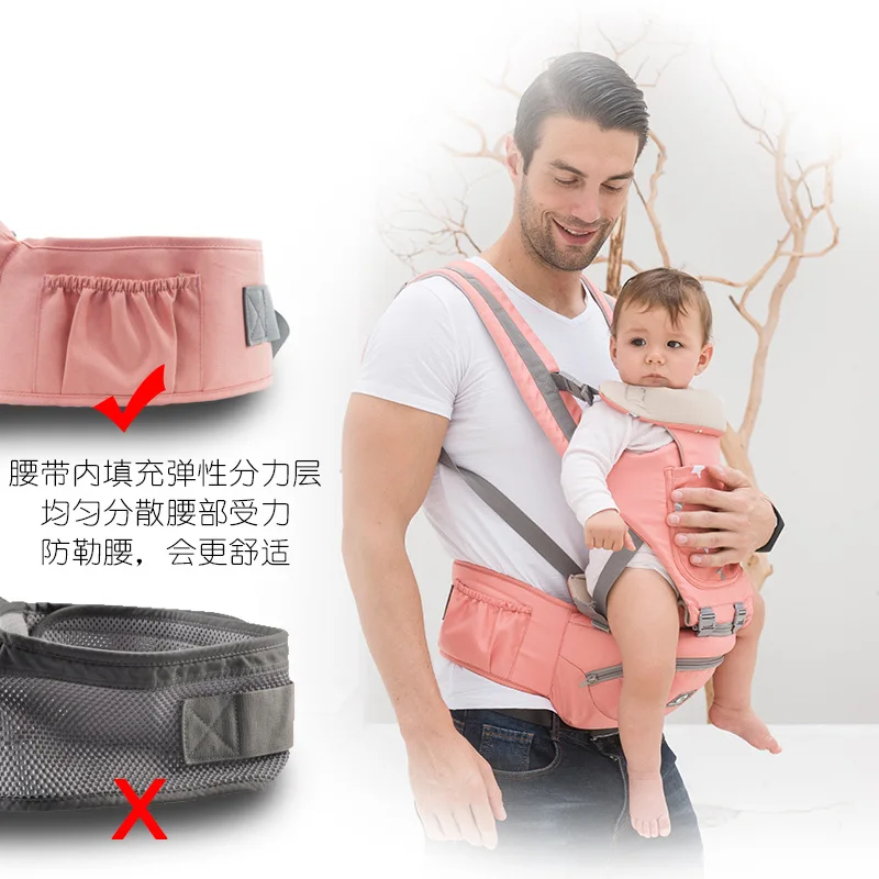 

new Aierbao multifunctional three-in-one baby carrier waist stool four seasons breathable front baby chair