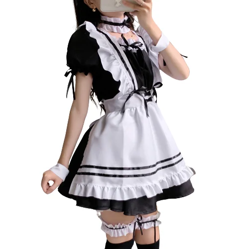 

Lolita Maid Costumes Cute Sweet Women Cosplay Animation Outfit Dresses, Picture color