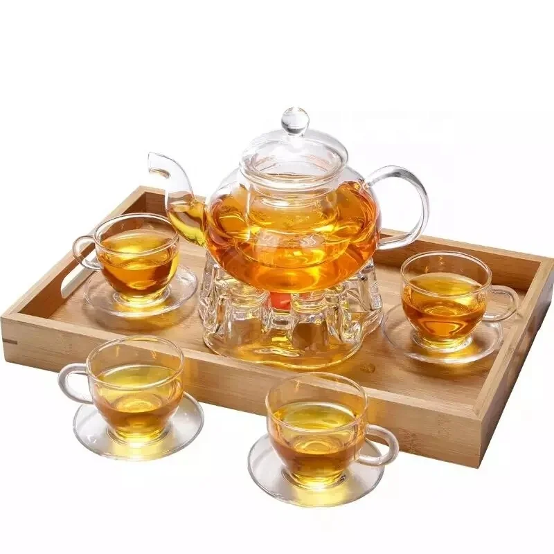 Wholesale Cheap Handmade Clear Pyrex Heat Resistant Loose Leaf Flower
