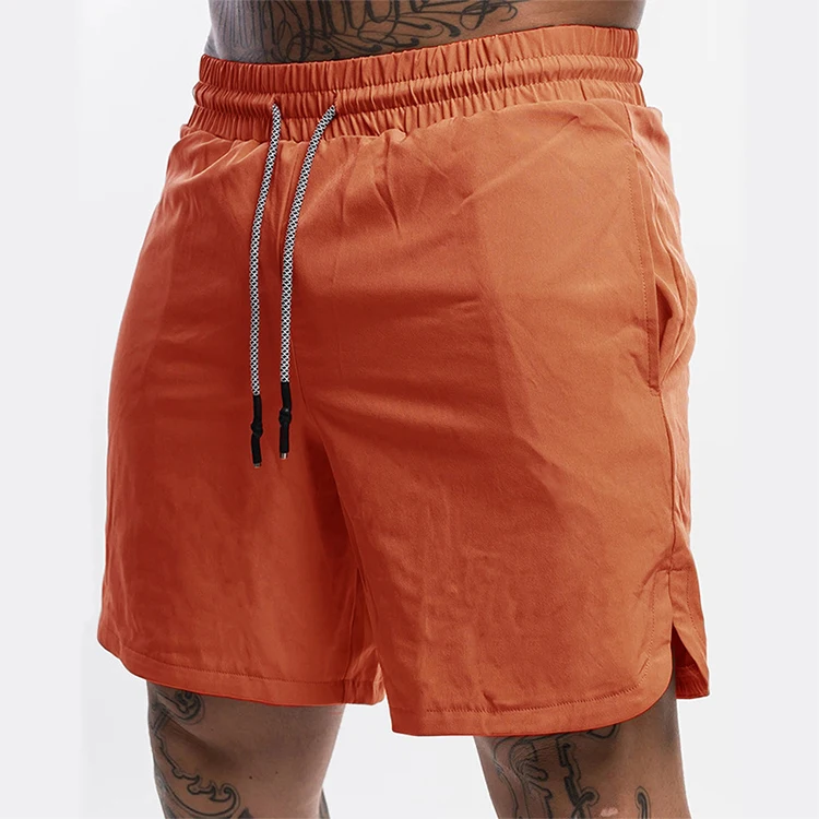 

Baisheng Wholesale Mens Drawstring Side Slit Sweat Shorts Men's Sport Shorts