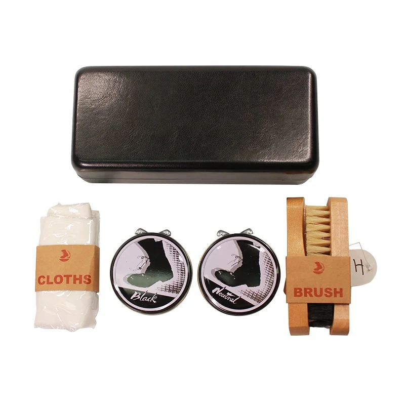 

UKETA custom leather universal 6 pcs suit gift combination shoe cleaning solution