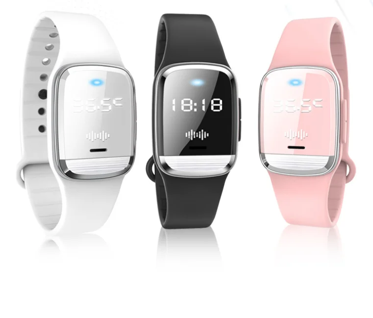 

2021 Ebay Hot sale M20 Ultrasonic anti mosquito Repeller bracelet Electronic Sonic Smart Watch with temperature monitor Bracelet