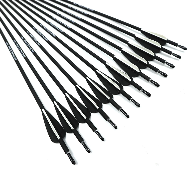 

ID 5.2 mm Spine 700 Carbon Arrow OD 7mm Carbon Archery 30.5 inch length For Recurve Bow Compound Bow Hunting Shooting Practice