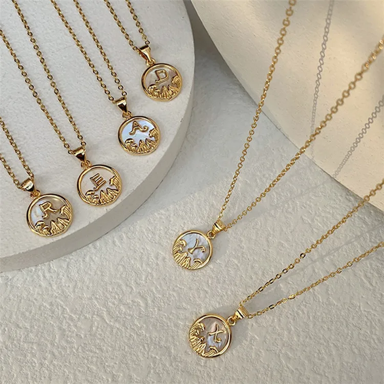 

New Ins Style 26 English Alphabet Jewelry Pendant Trendy Necklace Alphabet Necklace