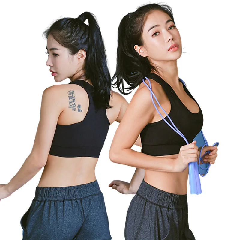 

Running seamless brassiere sports padded yoga women custom logo push up gym sports bra, 4 colors