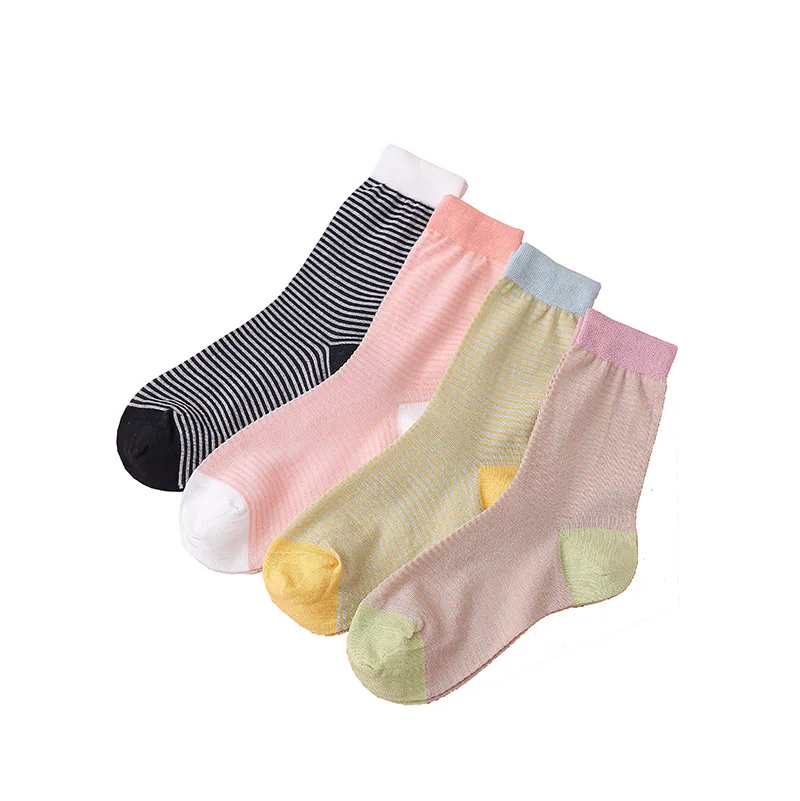 

MY-137 Girl Solid Socks Short Cotton Autumn Women Socks With Words, Custom color