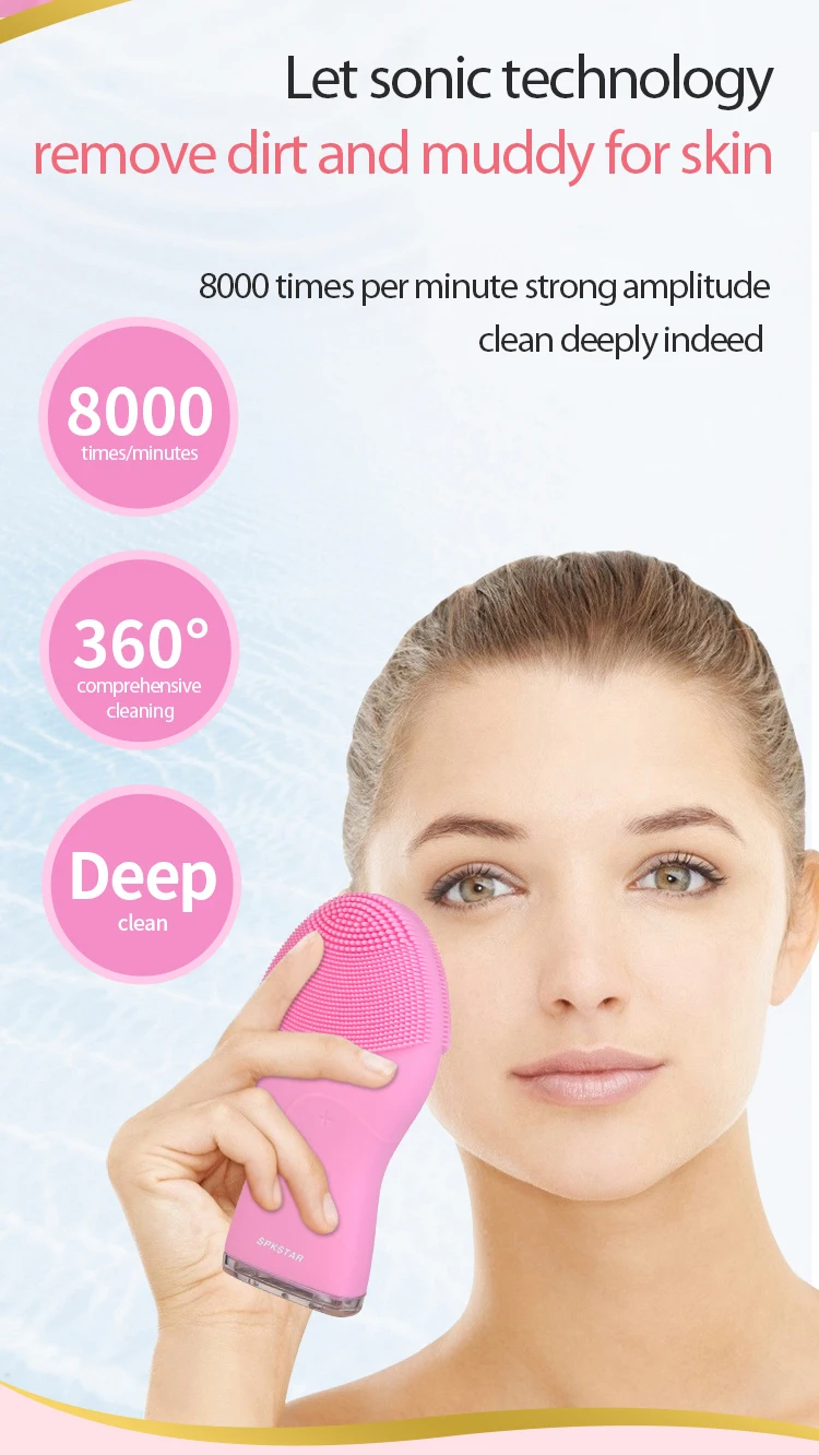 electric cleansing facial brush