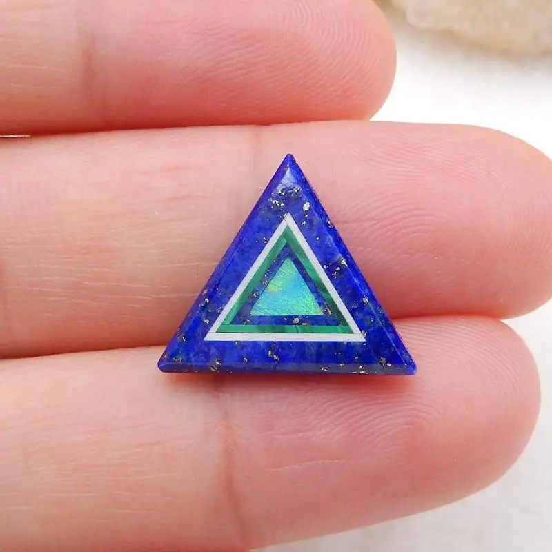 

Unique Lapis Lazuli Price Triangle Cut Blue Polished Flat Cabochon Stones, 14x14x3mm, 5cts