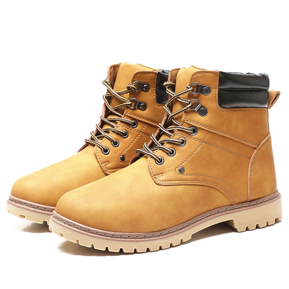 

In stock Martin boots stylish comfortable and breathable men shoes, Khaki
