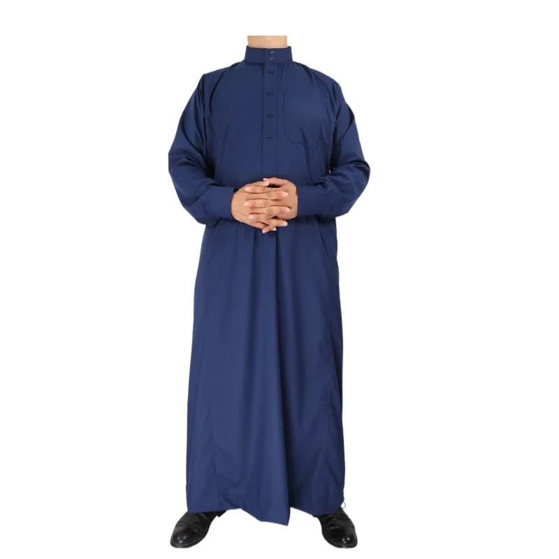 

Al Haramain Brand Muslim Plain Colors Men Dress Islamic Thobe With Button Sleeve, Mix colors