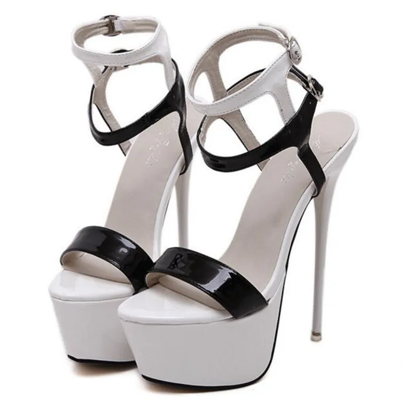 

2021 New Summer Sexy Women High Heels Sandals 16cm Fashion Stripper Shoes Party Pumps Shoes Women Platform Sandals