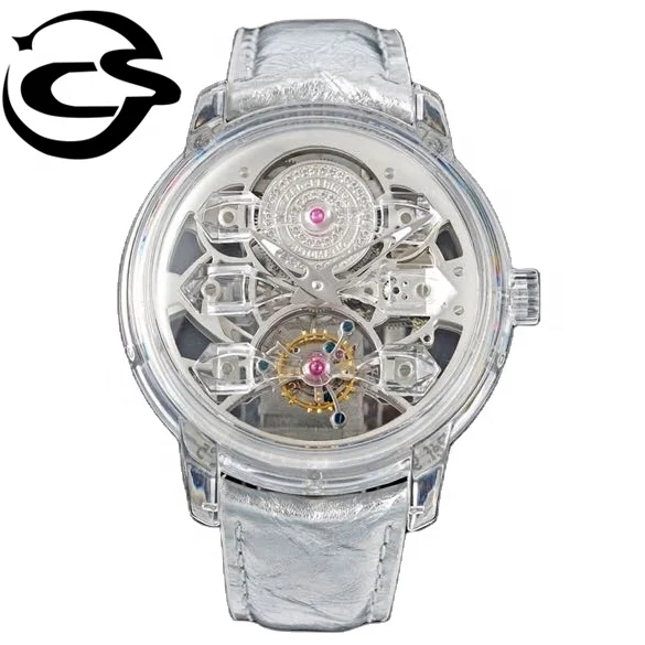 

luxury mechanical watch RM factory 41mm GP Golden Bridge Tourbillon mechanical sapphire crystal case hollow watch