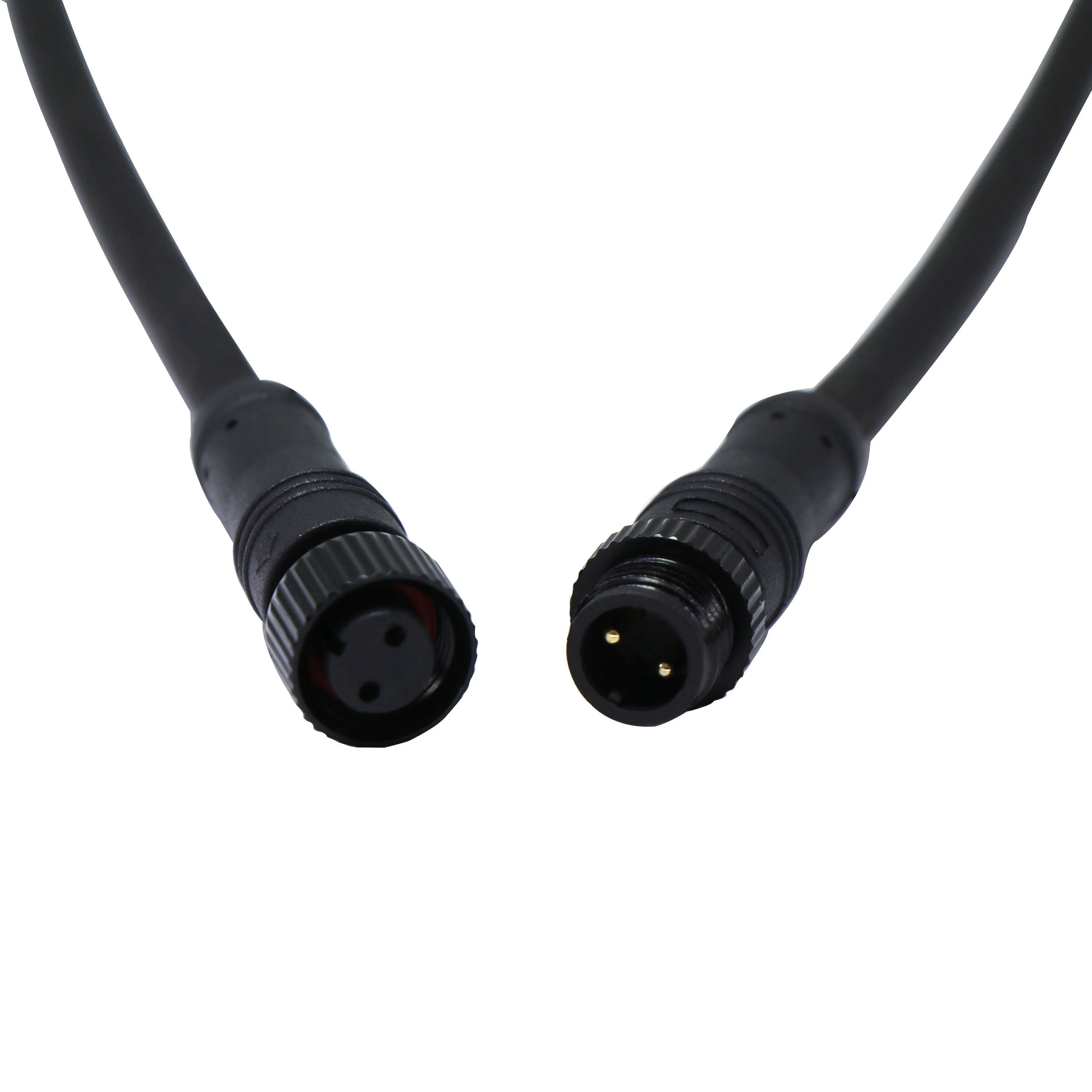 ip68 m12 3 2 6 5 4 针 t 型迷你快速橡胶电线和电缆金属防水连接器