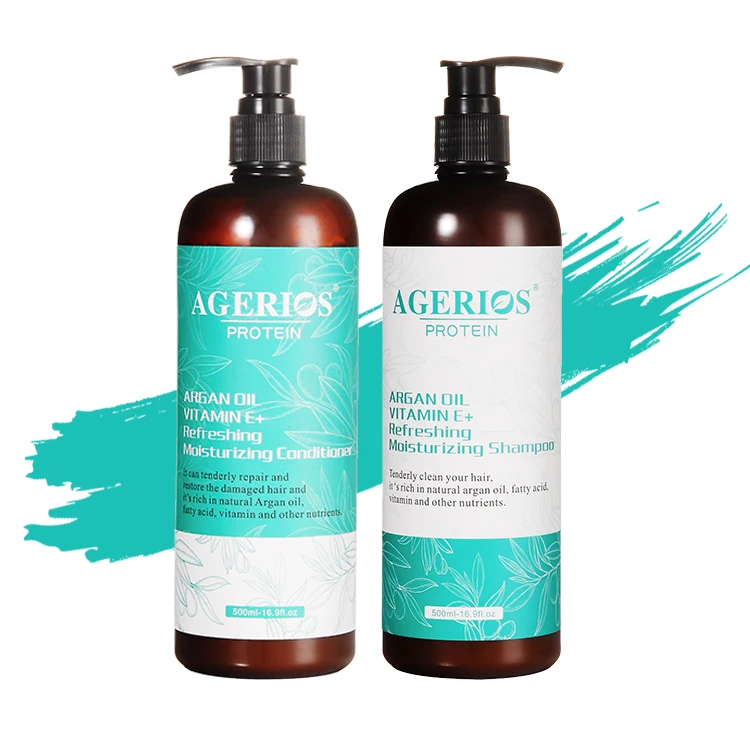 

Customized Brand High Quality Mint Refreshing Extra Scalp Comfort Argan Oil Shampoo and Conditioner