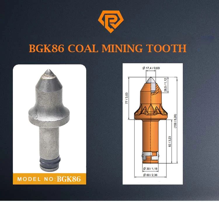 Betek Mining Shearer Cutting Picks BGK86 - Durable & Efficient