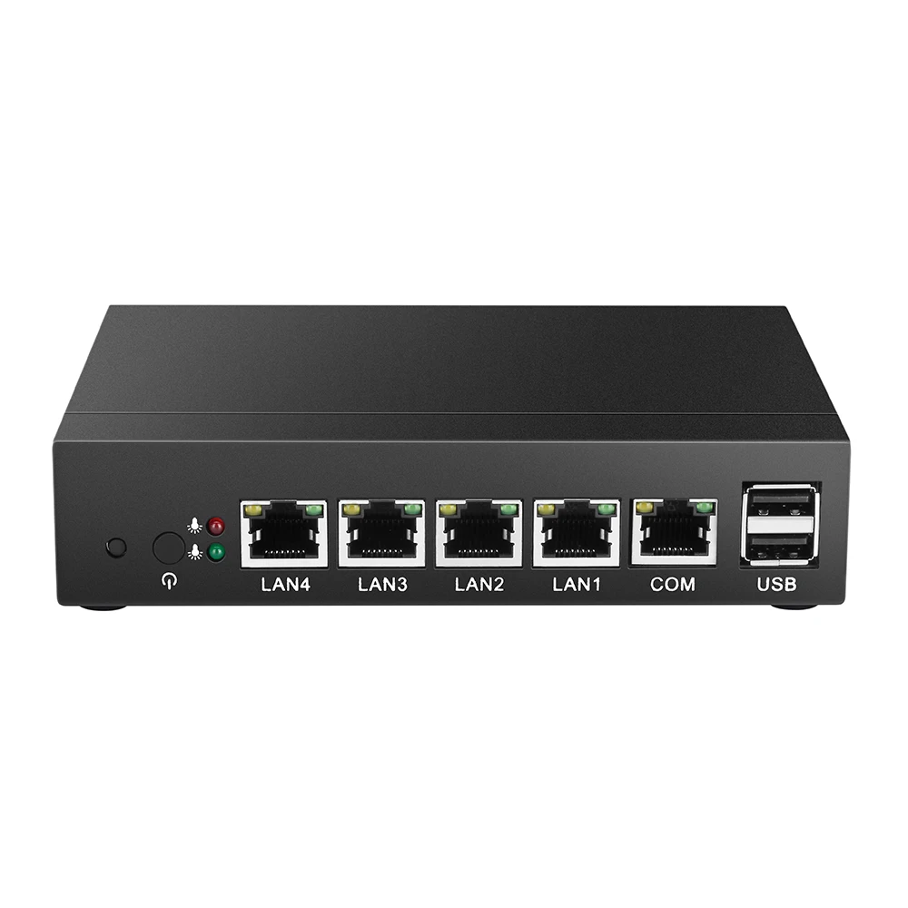 

Fanless Mini PC pFsense N2830 J1800 J1900 Quad Core 4 Gigabit RJ45 LAN Firewall Appliance Network Security Mikrotik Router