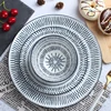 Free Sample China Factory Pad Print Dinner Plate Ceramic Porcelain Dinner Set With Custom Packing