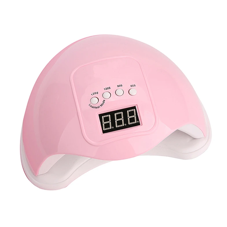 

Professional High Quality 48W Gel Nail Machine Automatic Sensor Nail UV LED Lamp Dryer, White/pink