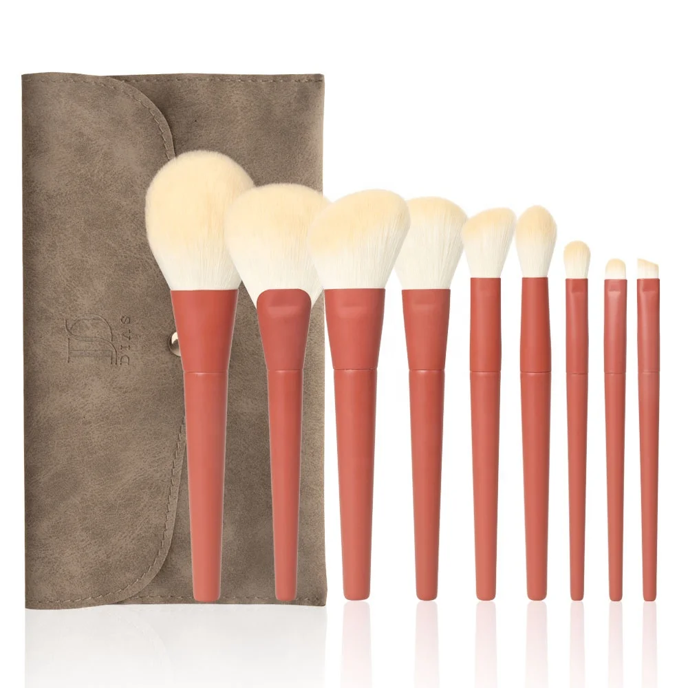 

9PCS Eco Friendly New Soft Vegan Designer Wholesale Price Professional Eye High Quality Custom Logo Makeup Brush Set With PU Bag