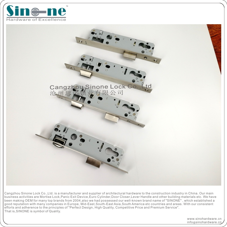 Euro Standard 92mm Din Mortise Narrow Latch Lock 30mm Backset Ss304