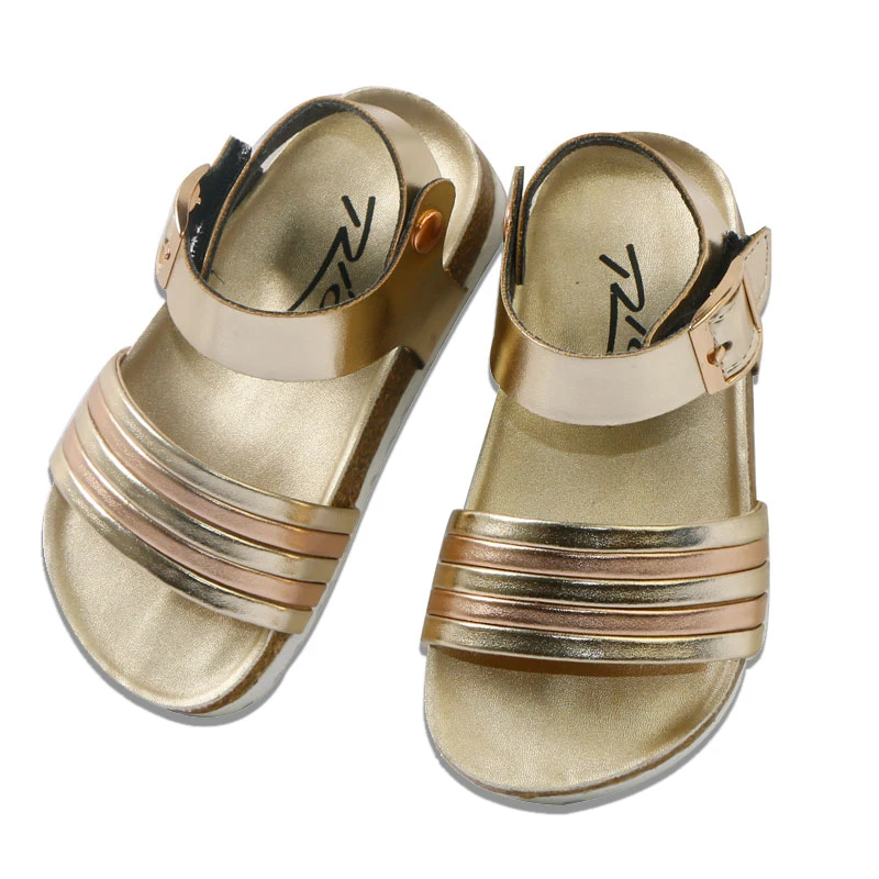 

Fast delivery kids children girl gold fashion shoes sandal