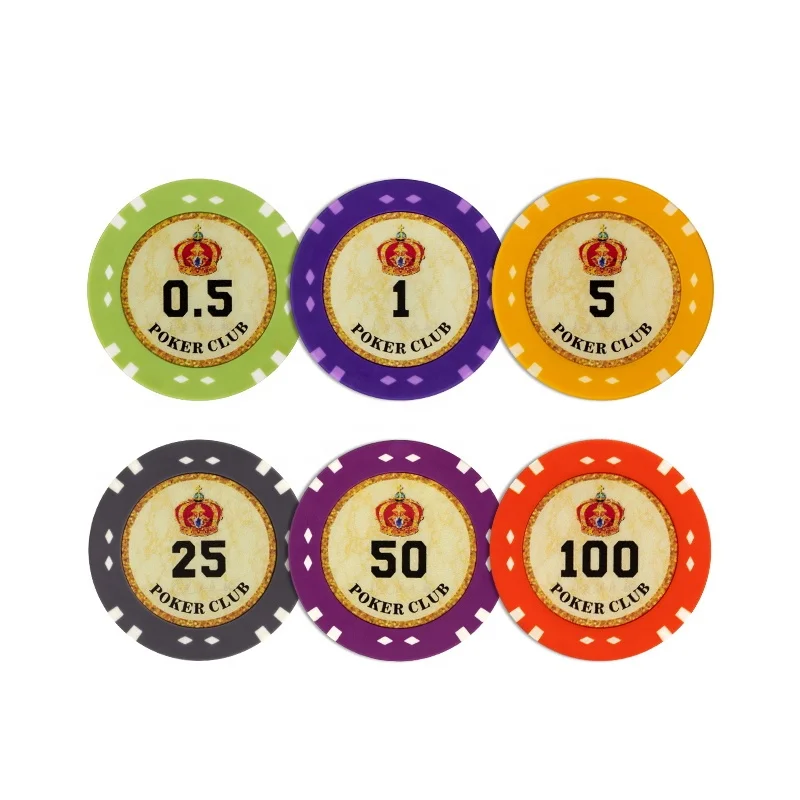 

YH 14g  High Quality Diamond Printing Clay Casino Poker Chips Custom Texas Poker Chips for Gambling, Colorfully