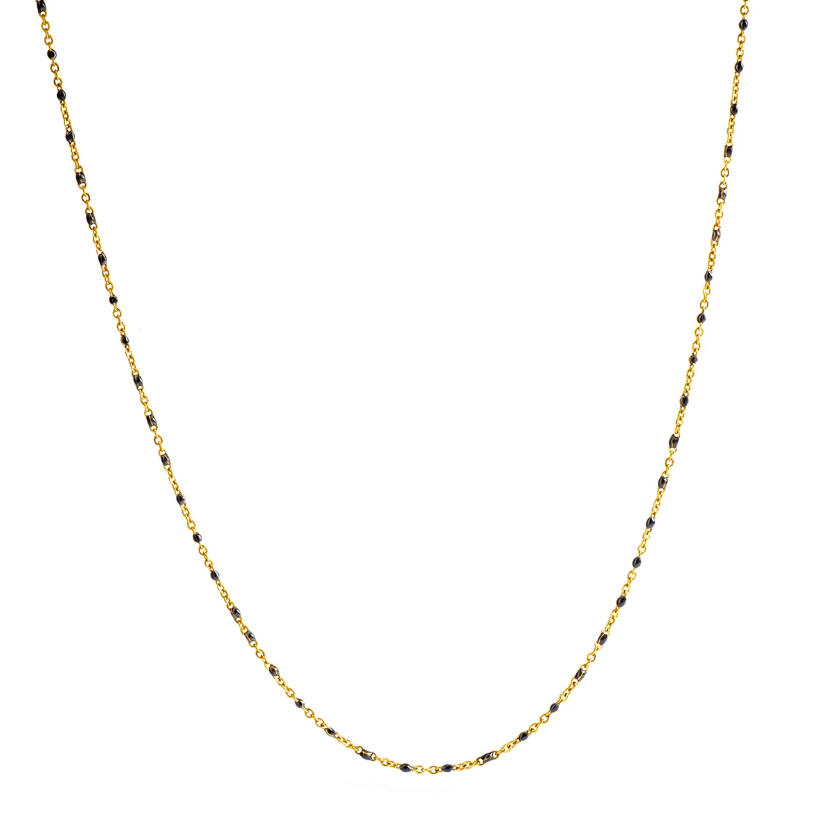 

Fashion summer gold plated simple twist necklace 2021 trend initial jewelry stainless steel enamel necklaces, Shiny gold