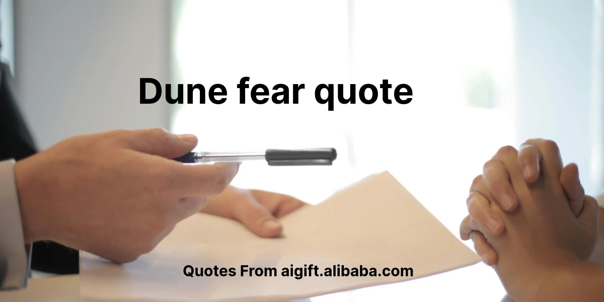 dune fear quote