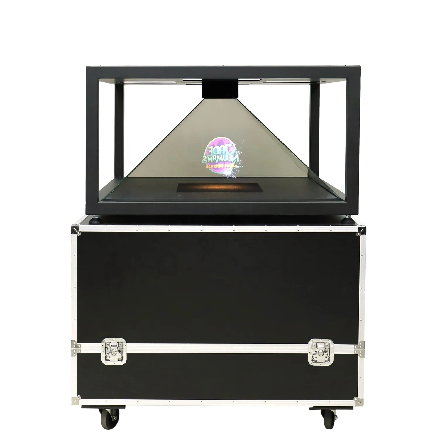 

Holographic Type Full Resolution 4 Sides Holographic Showcase Pyramid 3D Hologram Equipment