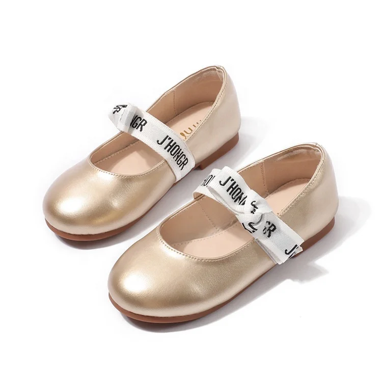 

Custom Brand Dress Shoes Wedding Party Princess Ballet Flat Children Girls Shoes Kids, Black ,red ,gold ,silver, flower black