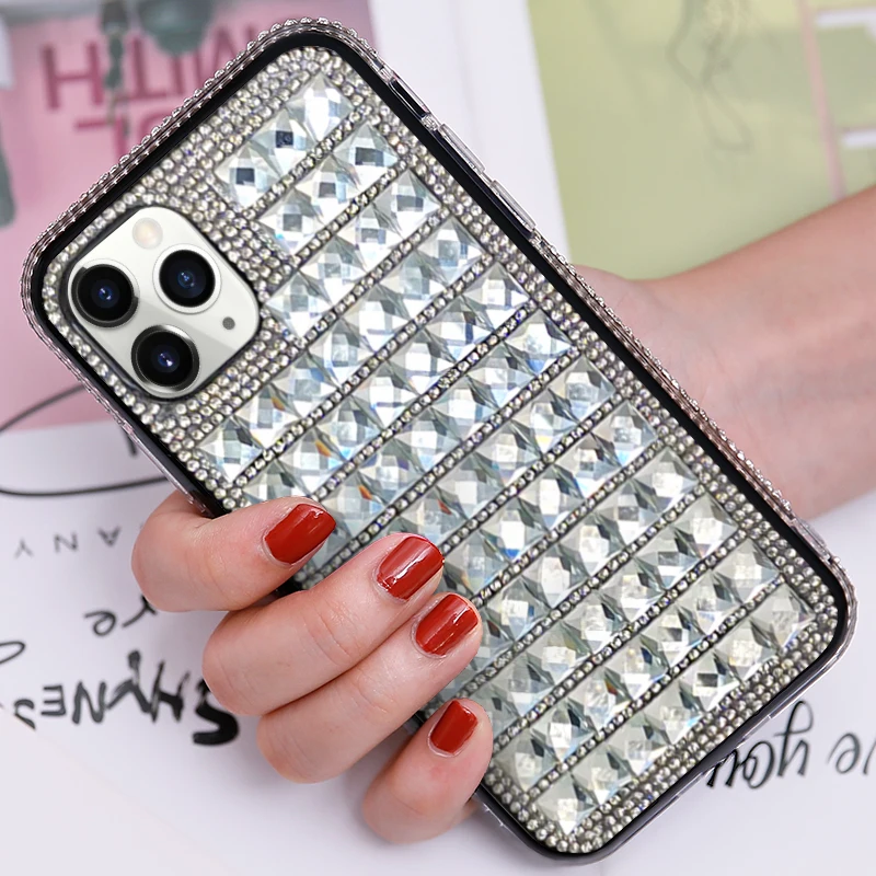 

Diamond Flash Diamond Electroplating two in one Phone Case for iPhone 12 pro max xr 8plus, 4 colors
